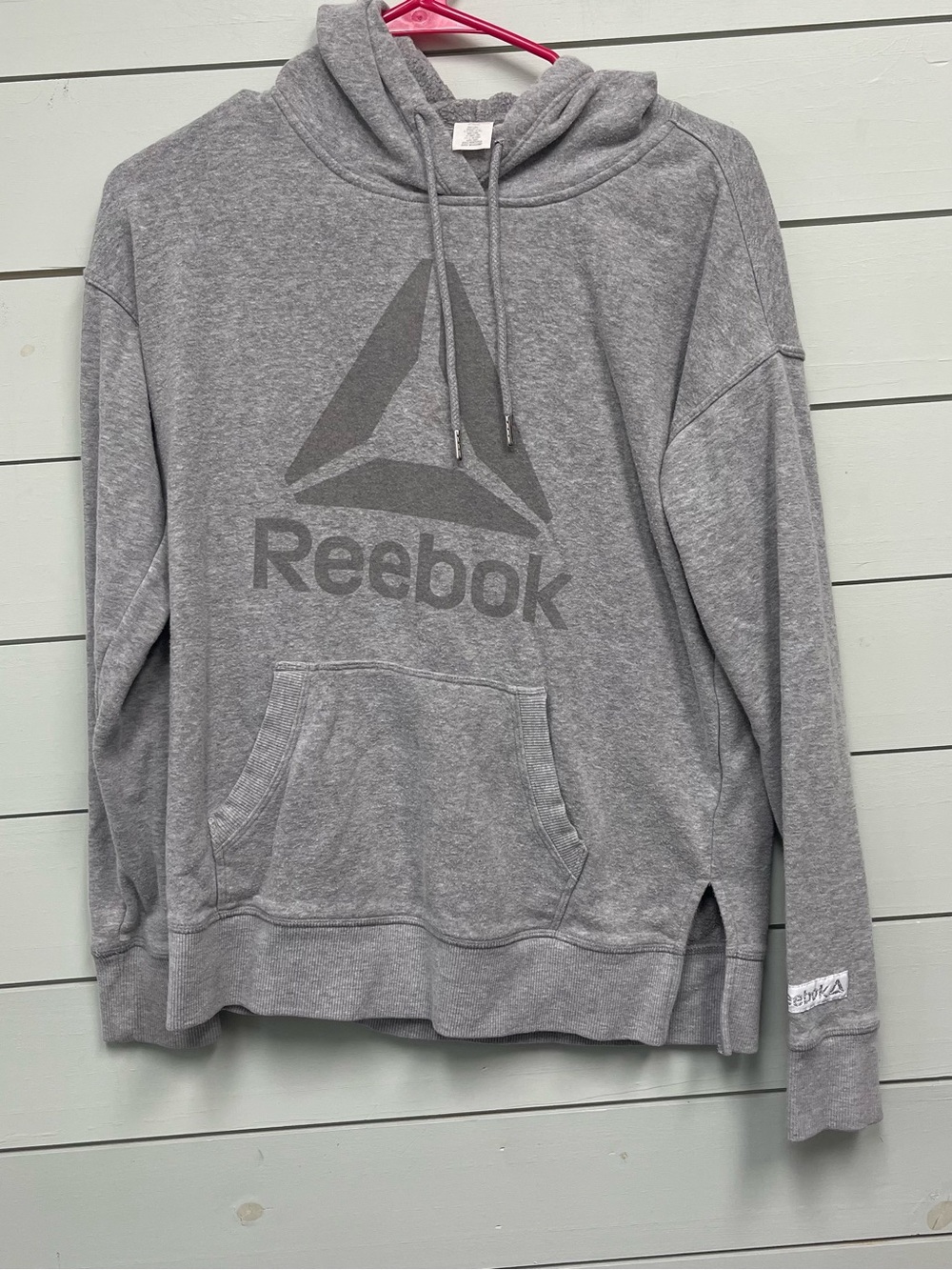 Reebok gray sweatshirt hoodie women's size XS